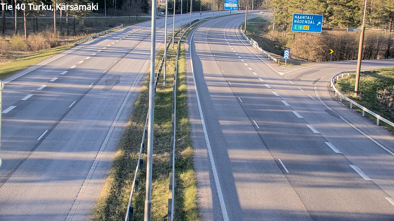Weather Camera Image Väg 40 Åbo, Kärsämäki, Turku, Varsinais-Suomi
