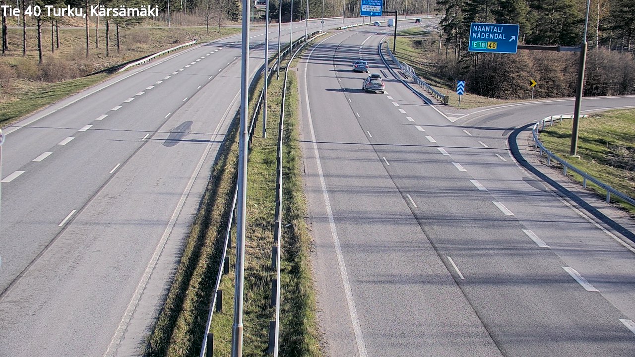 Weather Camera Image Väg 40 Åbo, Kärsämäki, Turku, Varsinais-Suomi