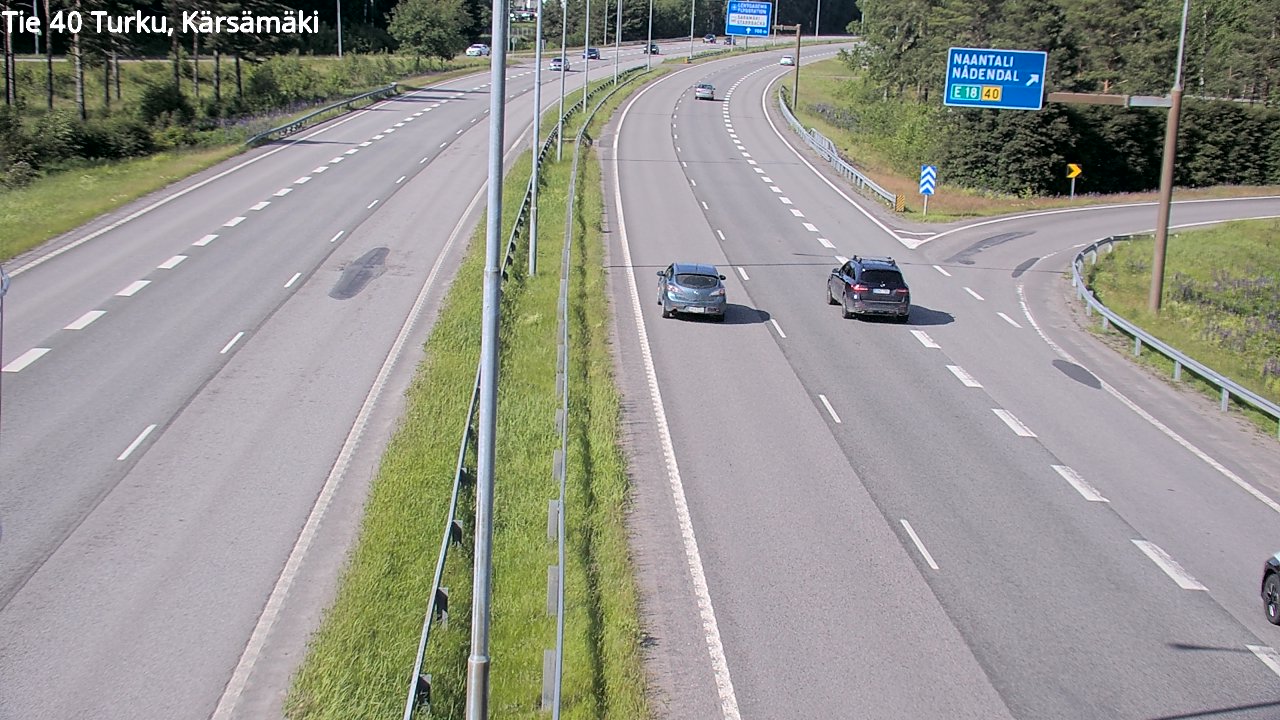 Weather Camera Image Väg 40 Åbo, Kärsämäki, Turku, Varsinais-Suomi