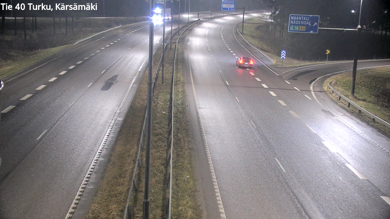 Weather Camera Image Väg 40 Åbo, Kärsämäki, Turku, Varsinais-Suomi