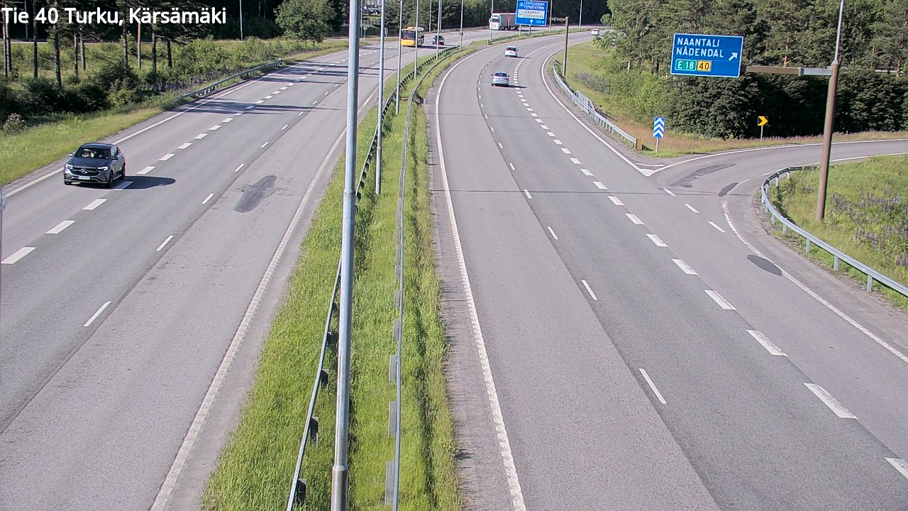 Weather Camera Image Road 40 Turku, Kärsämäki, Turku, Varsinais-Suomi