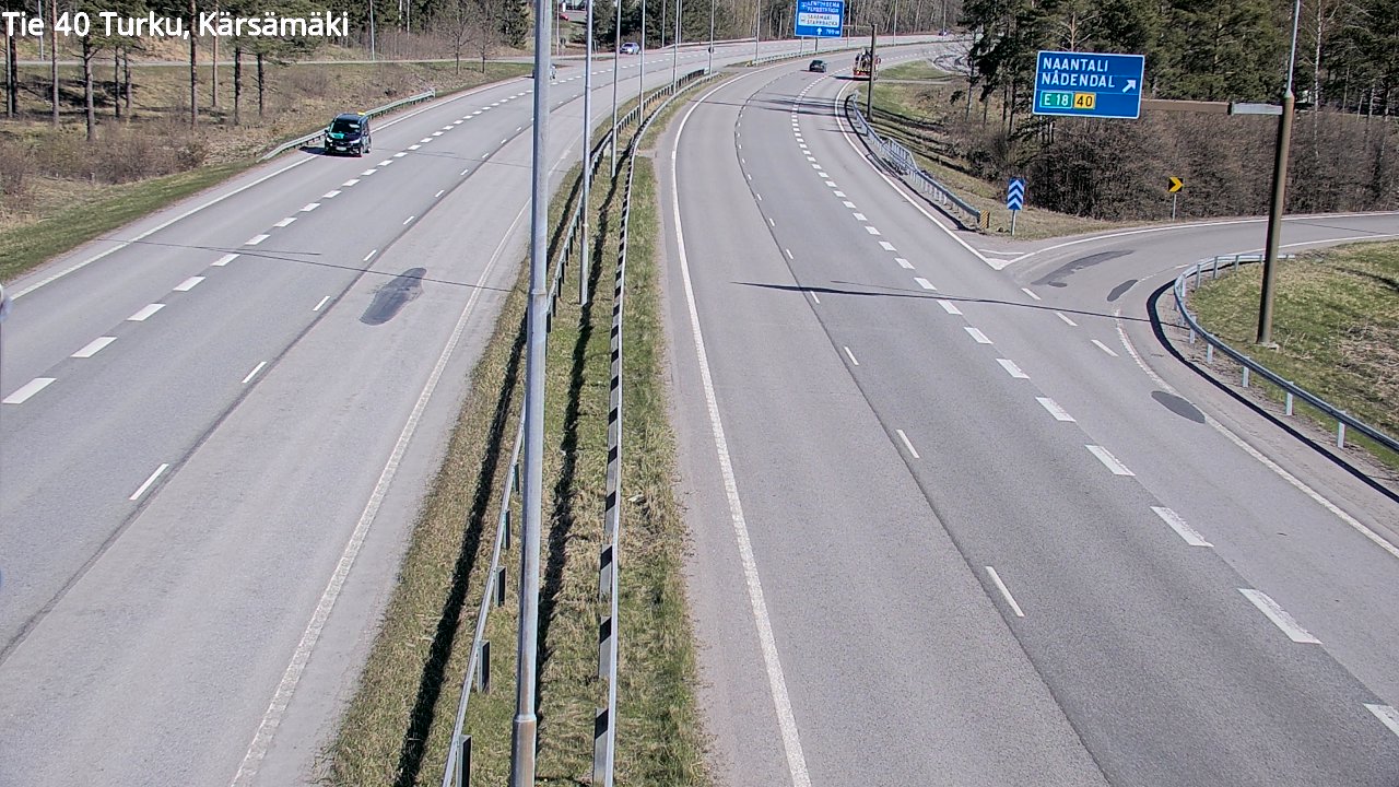 Weather Camera Image Väg 40 Åbo, Kärsämäki, Turku, Varsinais-Suomi