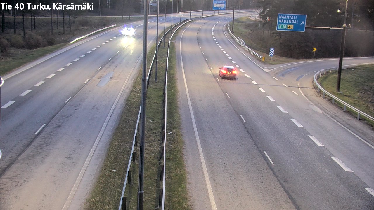 Weather Camera Image Väg 40 Åbo, Kärsämäki, Turku, Varsinais-Suomi