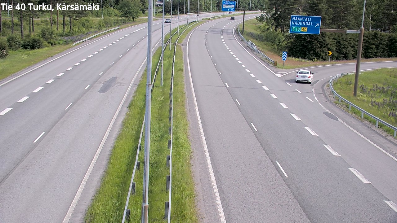 Weather Camera Image Väg 40 Åbo, Kärsämäki, Turku, Varsinais-Suomi