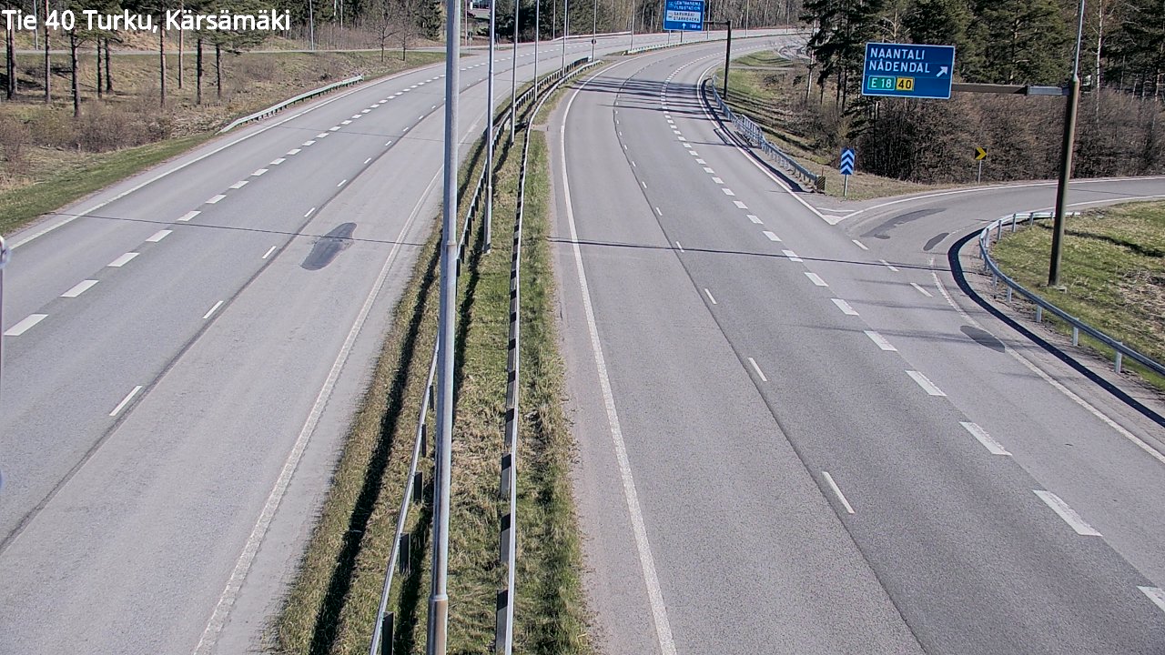 Weather Camera Image Väg 40 Åbo, Kärsämäki, Turku, Varsinais-Suomi