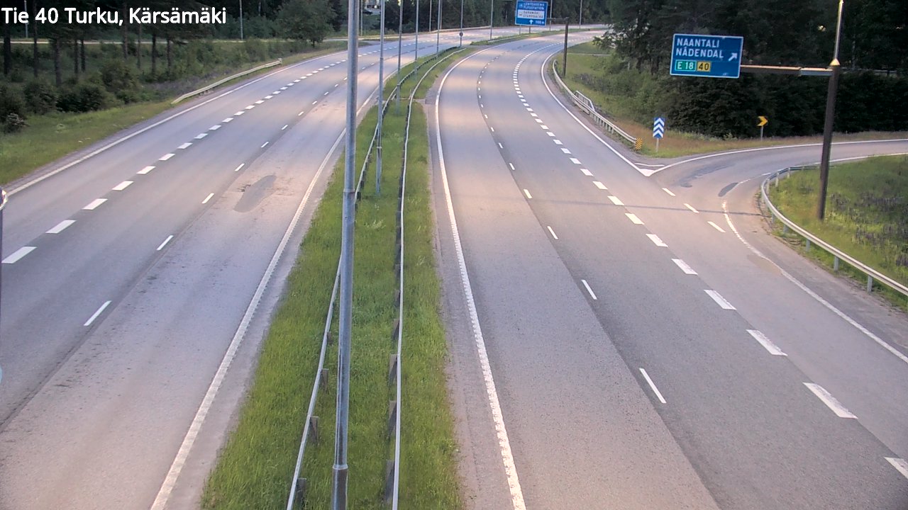 Weather Camera Image Road 40 Turku, Kärsämäki, Turku, Varsinais-Suomi