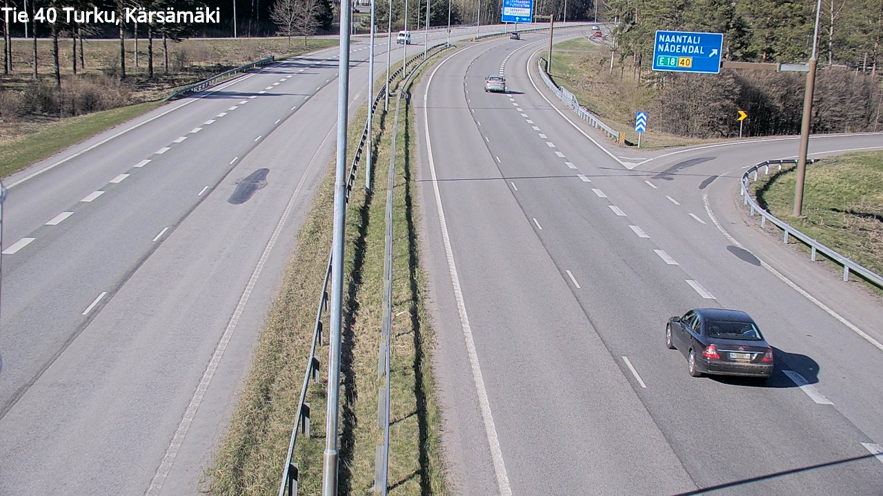 Weather Camera Image Väg 40 Åbo, Kärsämäki, Turku, Varsinais-Suomi