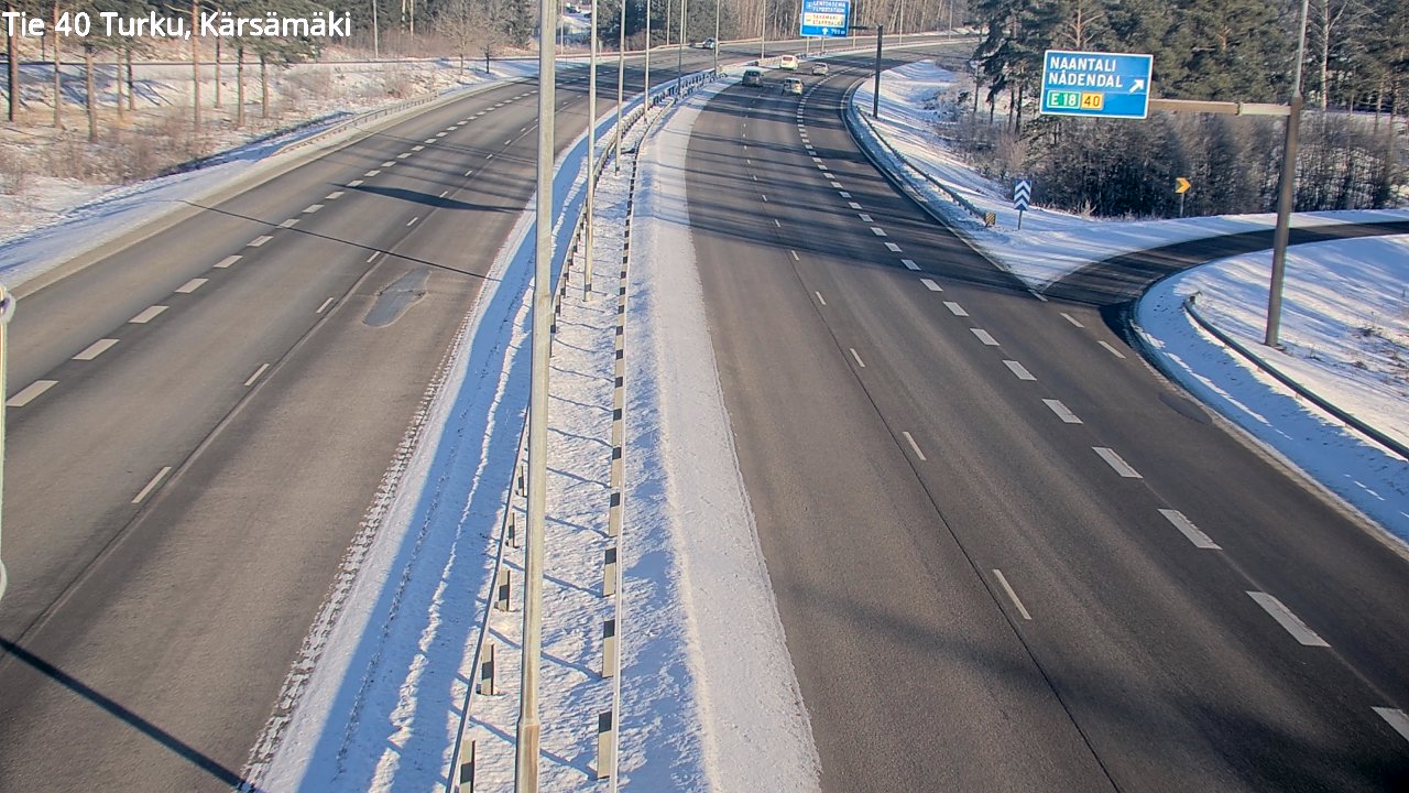 Weather Camera Image Väg 40 Åbo, Kärsämäki, Turku, Varsinais-Suomi