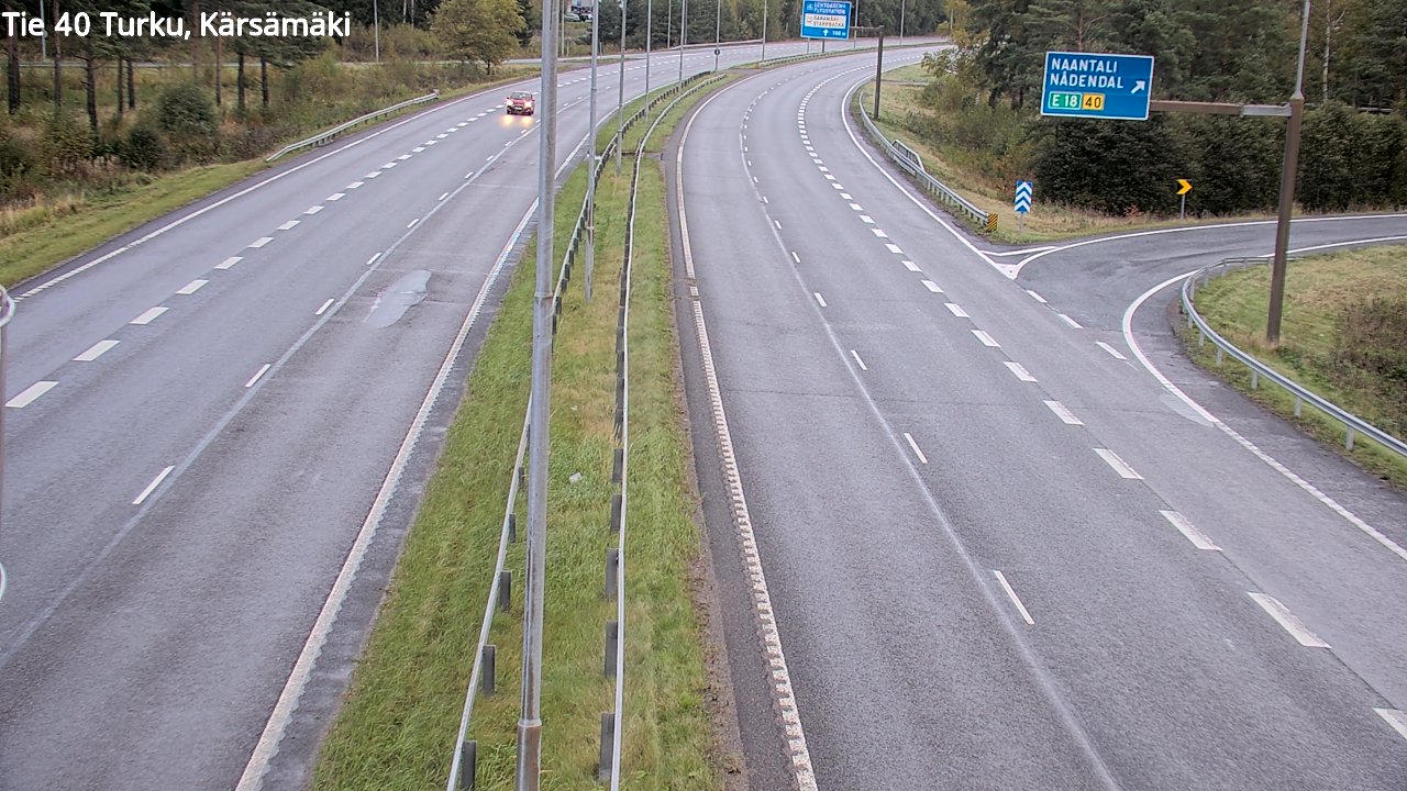 Weather Camera Image Väg 40 Åbo, Kärsämäki, Turku, Varsinais-Suomi