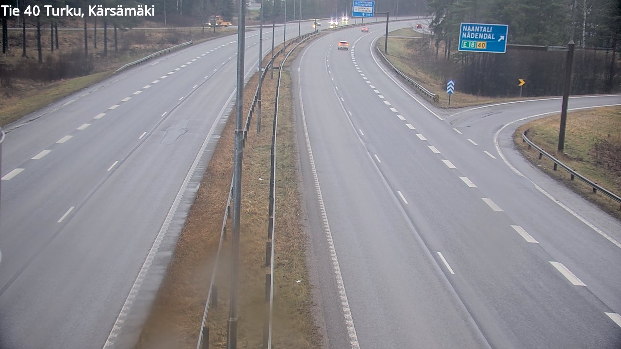 Weather Camera Image Väg 40 Åbo, Kärsämäki, Turku, Varsinais-Suomi