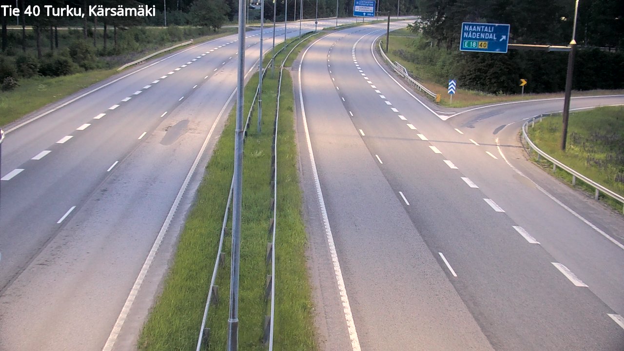 Weather Camera Image Road 40 Turku, Kärsämäki, Turku, Varsinais-Suomi