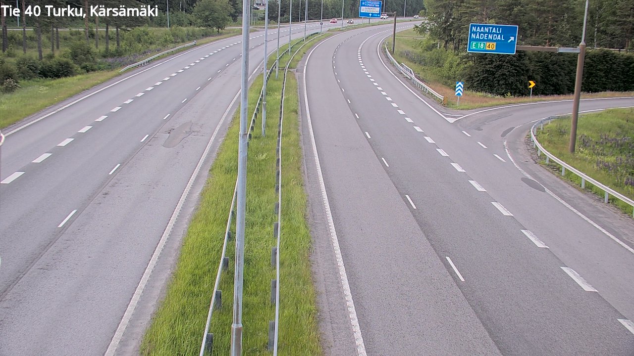 Weather Camera Image Road 40 Turku, Kärsämäki, Turku, Varsinais-Suomi