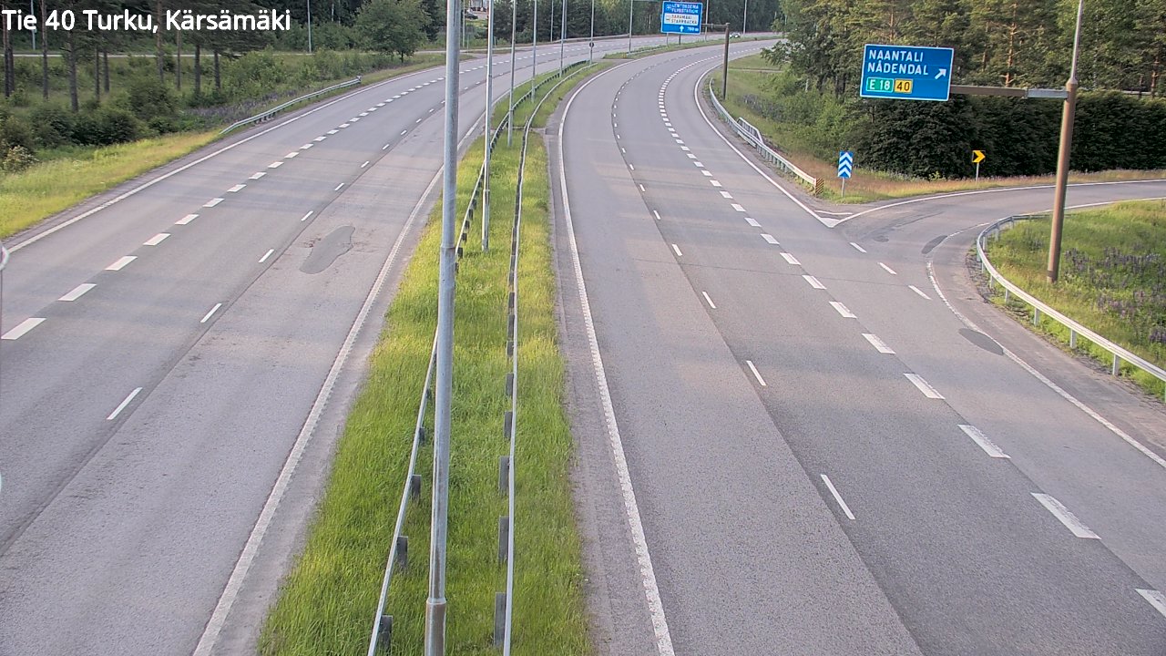 Weather Camera Image Road 40 Turku, Kärsämäki, Turku, Varsinais-Suomi