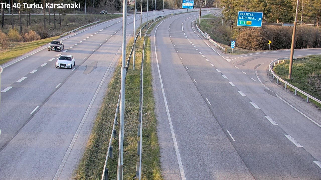 Weather Camera Image Väg 40 Åbo, Kärsämäki, Turku, Varsinais-Suomi