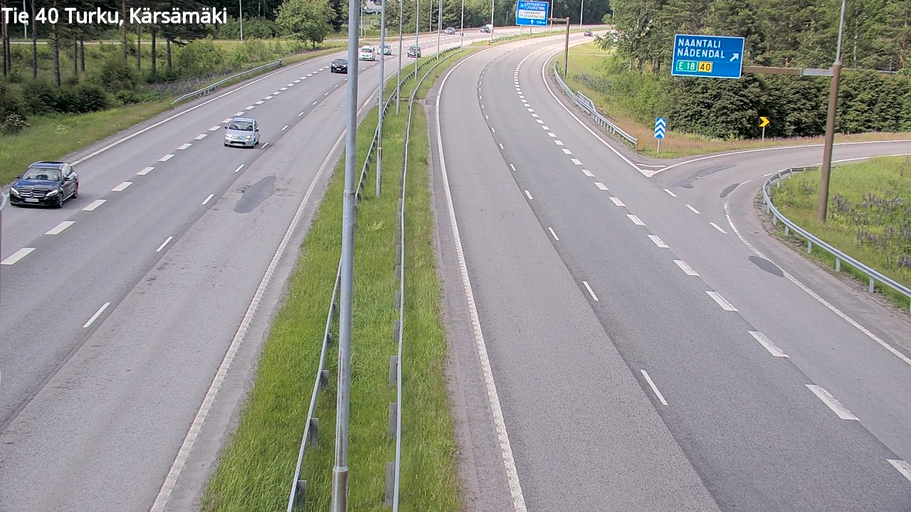 Weather Camera Image Road 40 Turku, Kärsämäki, Turku, Varsinais-Suomi