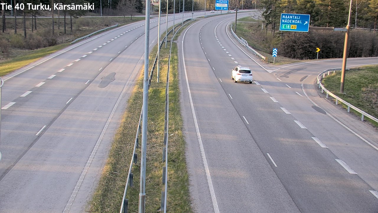 Weather Camera Image Väg 40 Åbo, Kärsämäki, Turku, Varsinais-Suomi