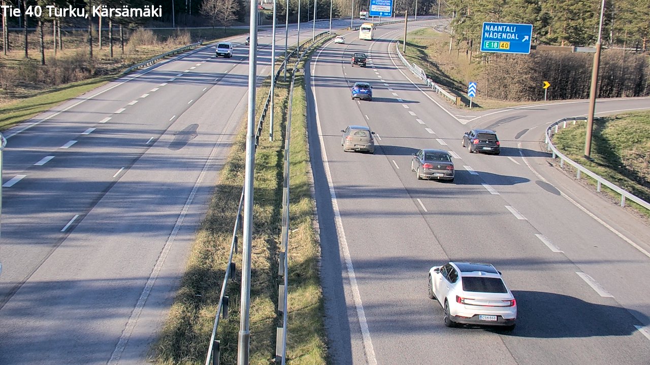 Weather Camera Image Väg 40 Åbo, Kärsämäki, Turku, Varsinais-Suomi