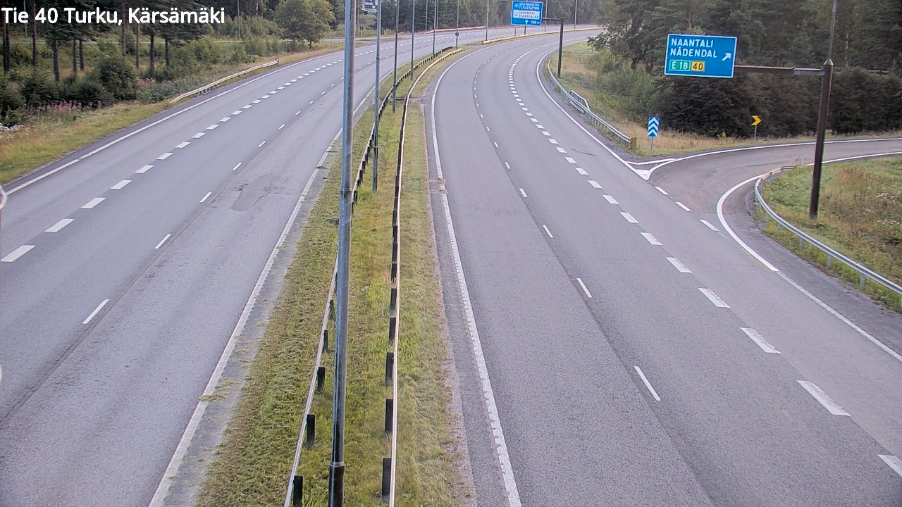 Weather Camera Image Road 40 Turku, Kärsämäki, Turku, Varsinais-Suomi