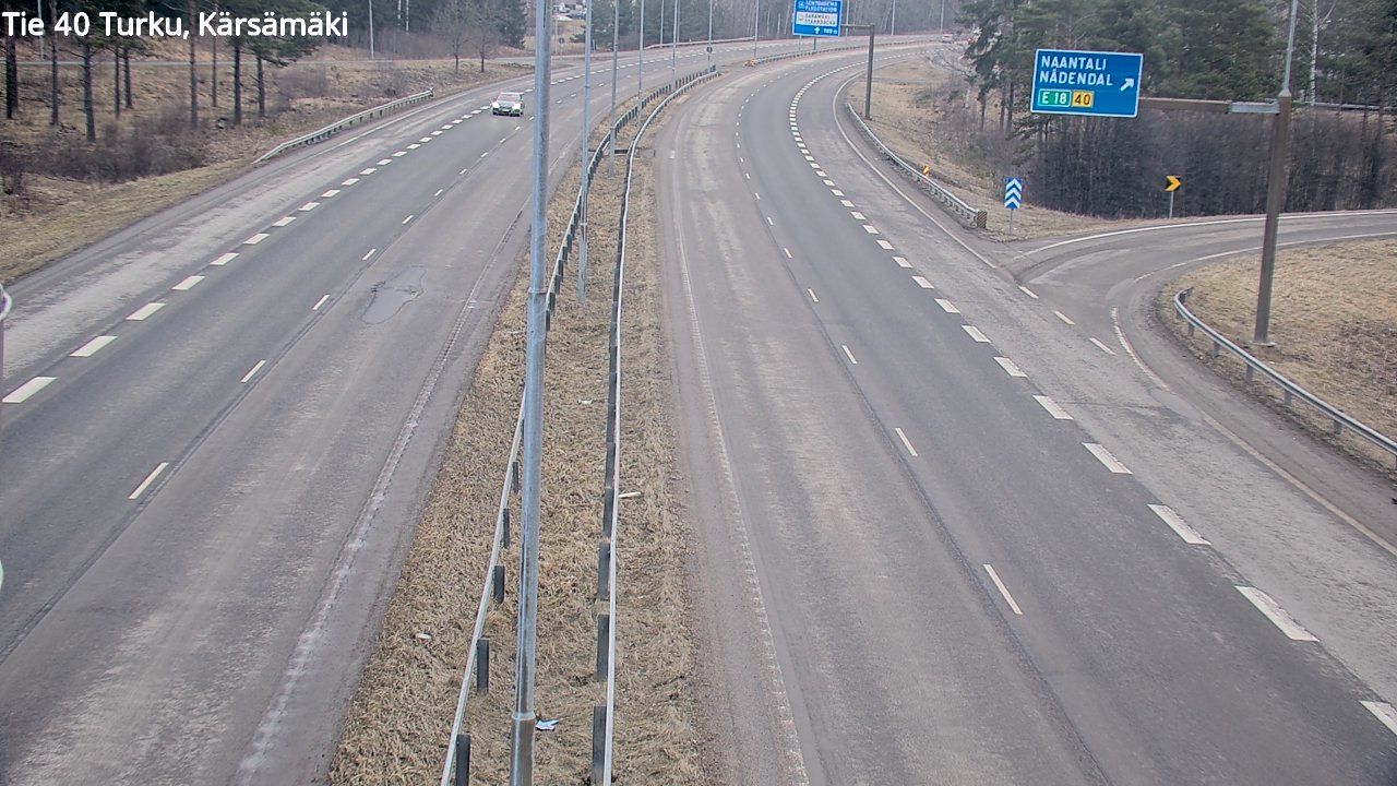 Weather Camera Image Road 40 Turku, Kärsämäki, Turku, Varsinais-Suomi