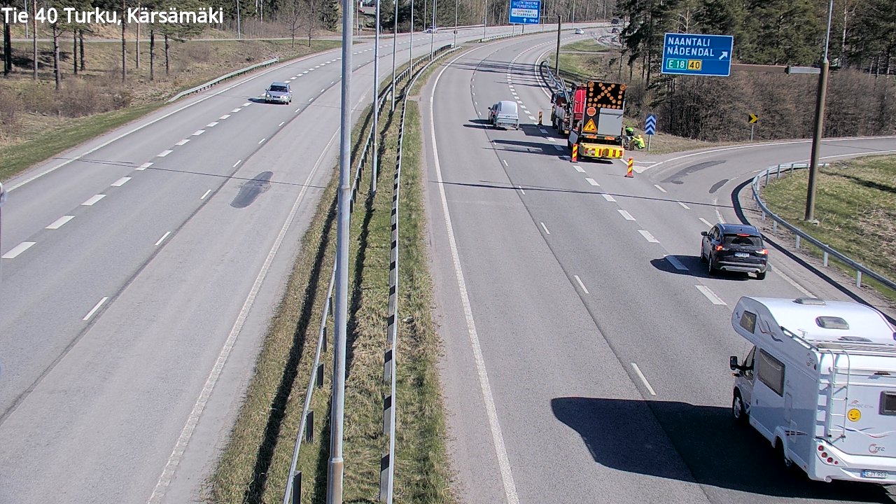 Weather Camera Image Väg 40 Åbo, Kärsämäki, Turku, Varsinais-Suomi