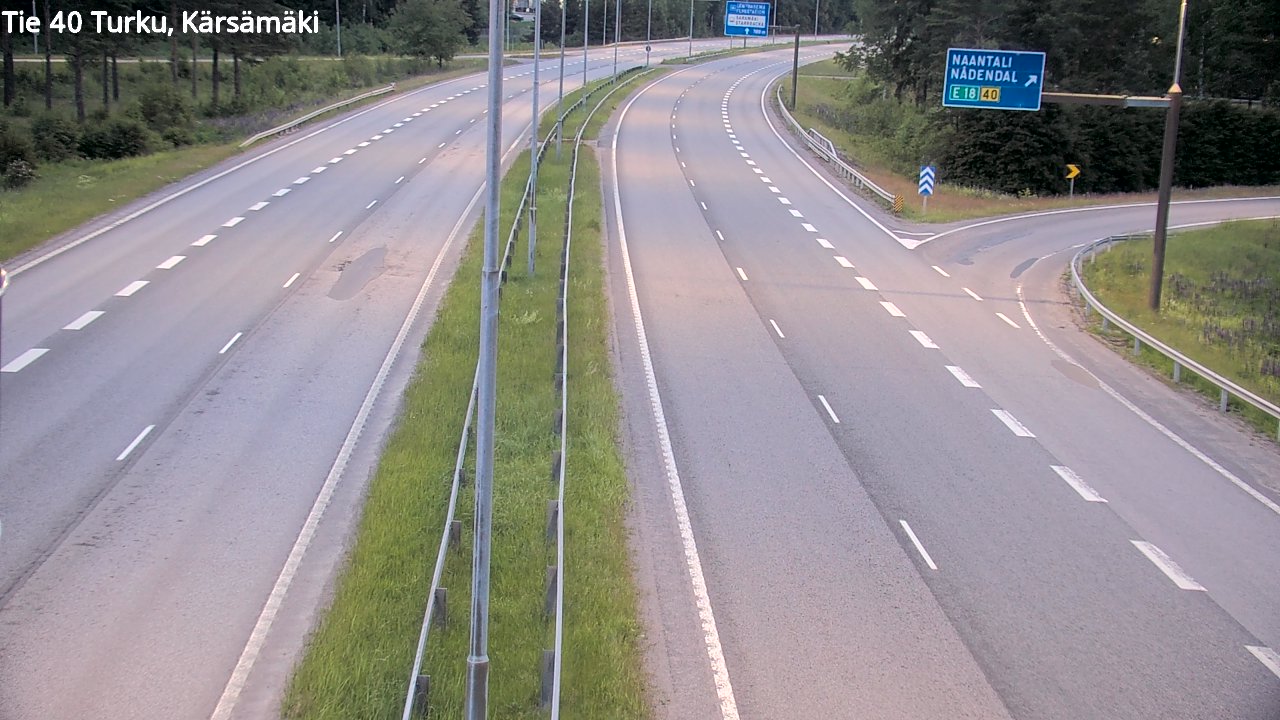 Weather Camera Image Road 40 Turku, Kärsämäki, Turku, Varsinais-Suomi