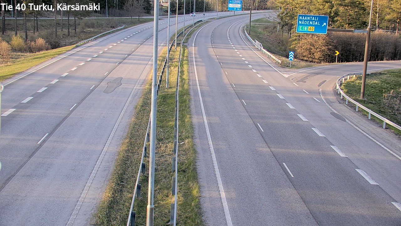 Weather Camera Image Väg 40 Åbo, Kärsämäki, Turku, Varsinais-Suomi