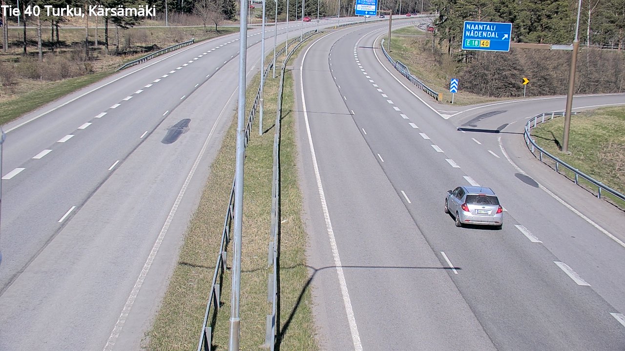 Weather Camera Image Väg 40 Åbo, Kärsämäki, Turku, Varsinais-Suomi