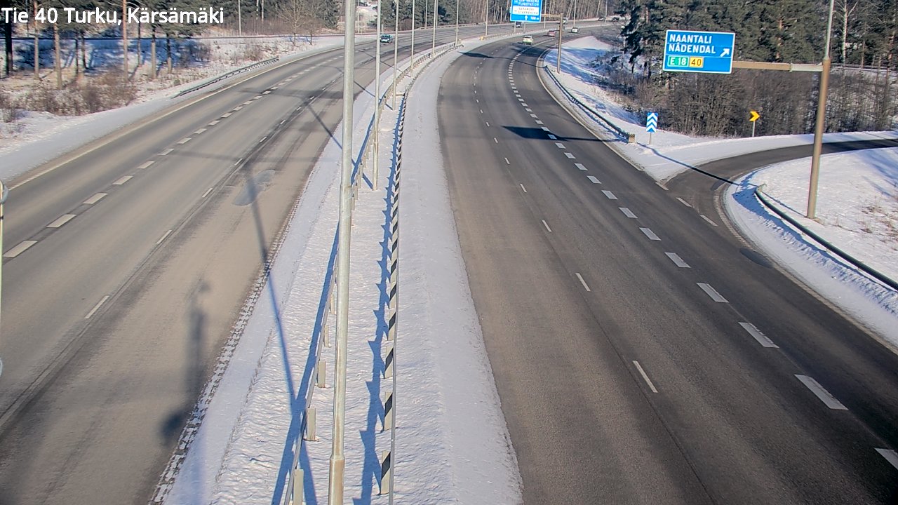 Weather Camera Image Väg 40 Åbo, Kärsämäki, Turku, Varsinais-Suomi