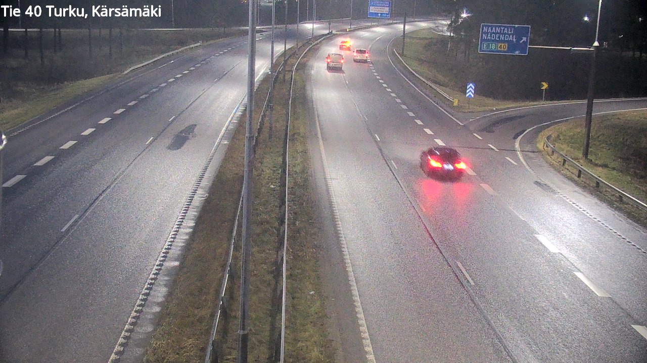 Weather Camera Image Väg 40 Åbo, Kärsämäki, Turku, Varsinais-Suomi