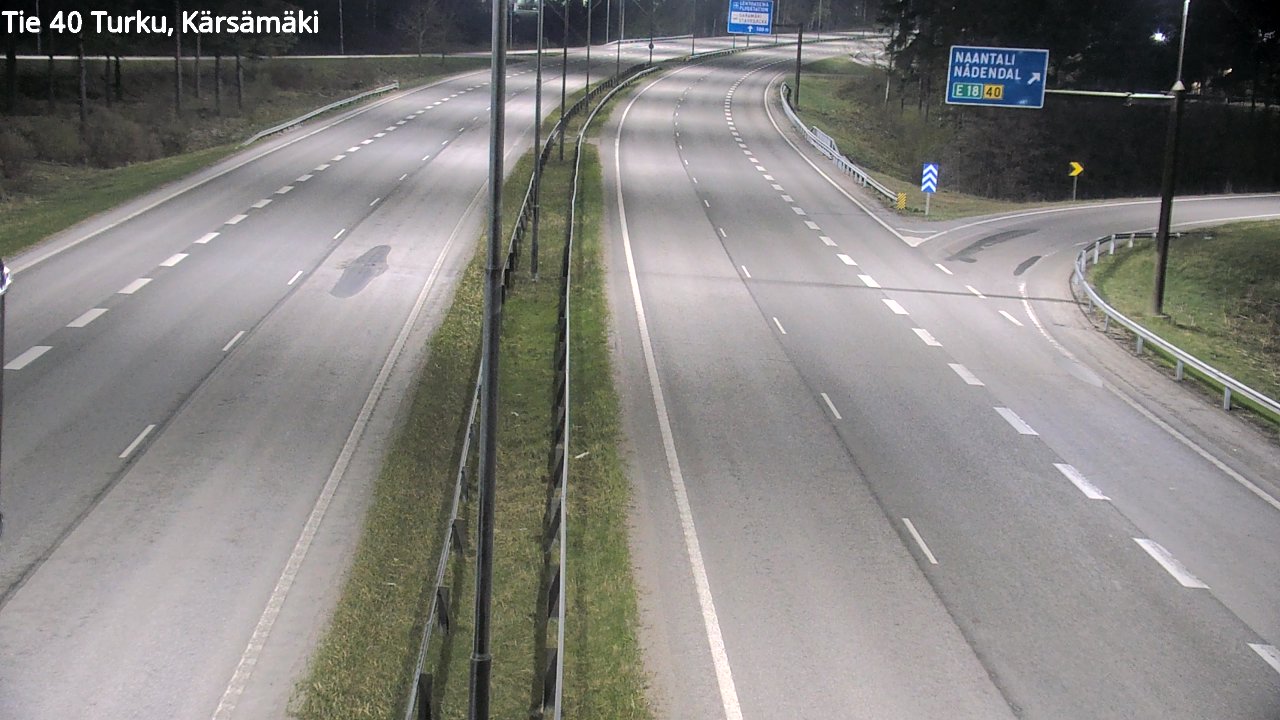 Weather Camera Image Road 40 Turku, Kärsämäki, Turku, Varsinais-Suomi