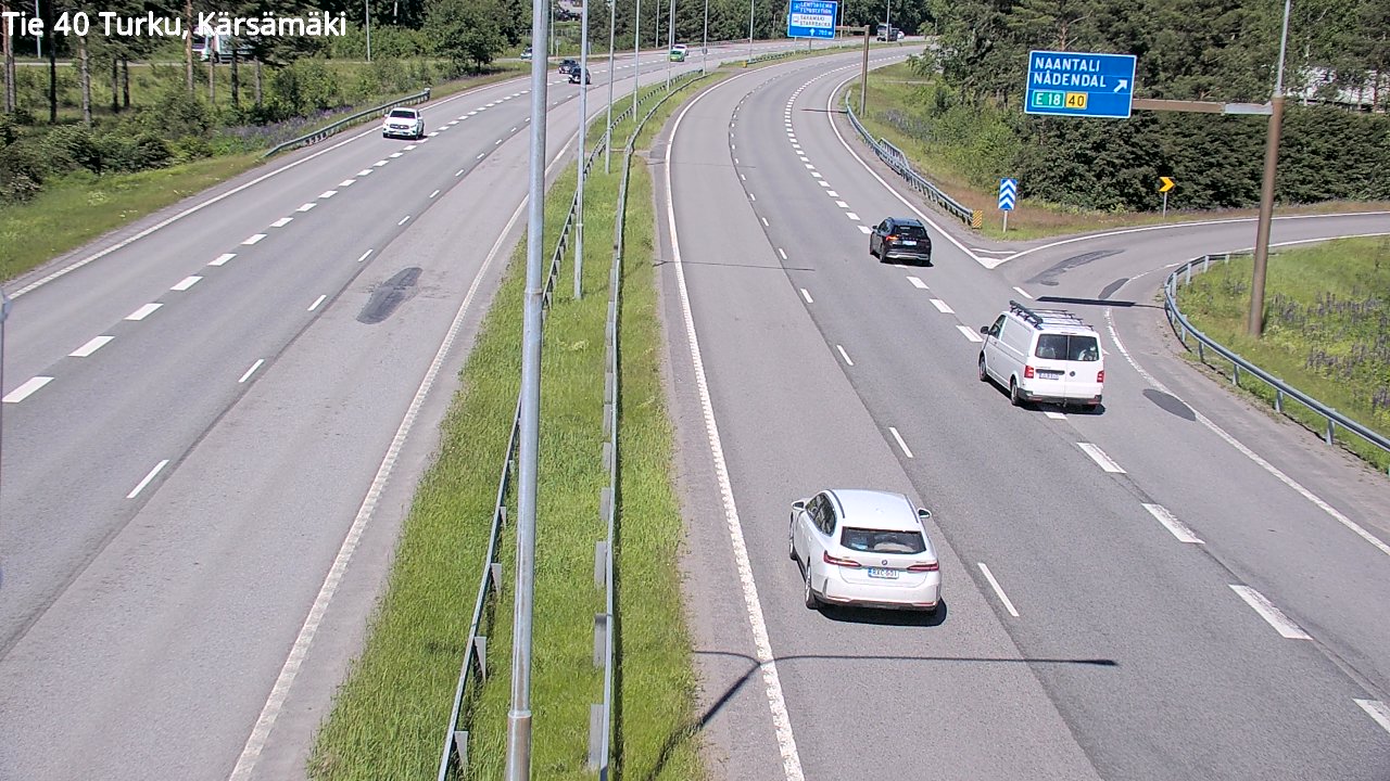Weather Camera Image Väg 40 Åbo, Kärsämäki, Turku, Varsinais-Suomi
