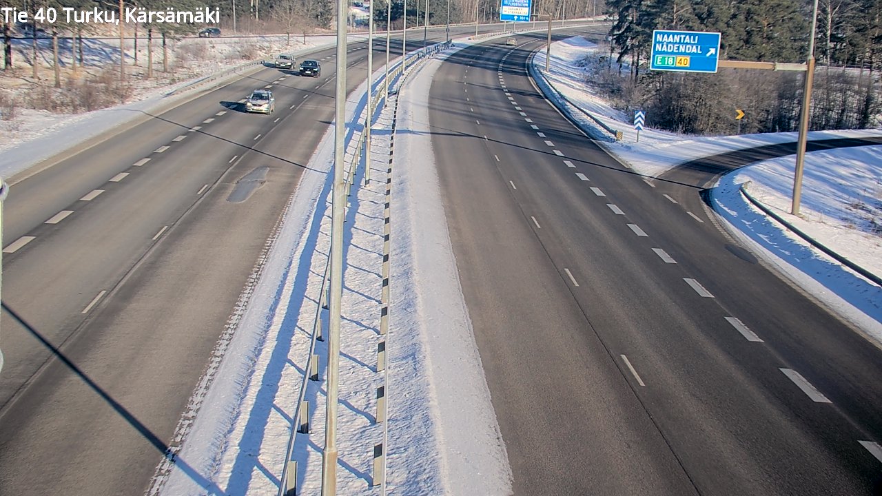 Weather Camera Image Väg 40 Åbo, Kärsämäki, Turku, Varsinais-Suomi