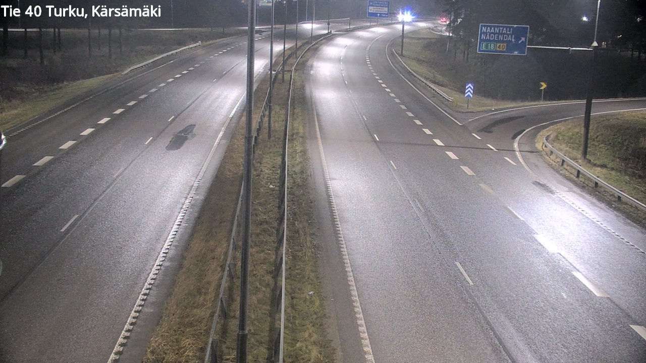 Weather Camera Image Väg 40 Åbo, Kärsämäki, Turku, Varsinais-Suomi