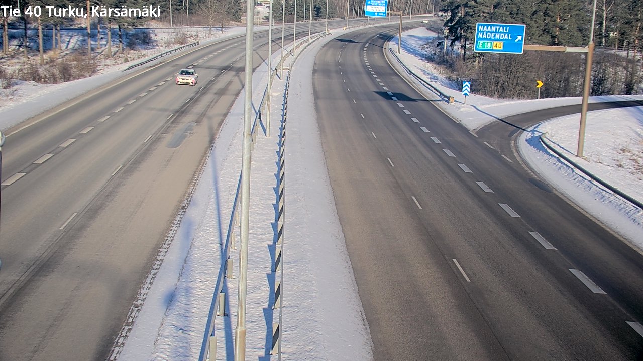 Weather Camera Image Väg 40 Åbo, Kärsämäki, Turku, Varsinais-Suomi