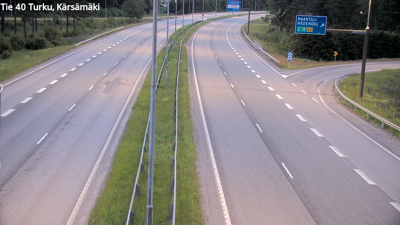 Weather Camera Image Road 40 Turku, Kärsämäki, Turku, Varsinais-Suomi