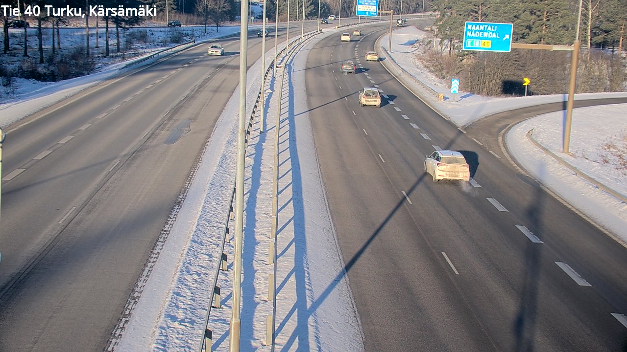 Weather Camera Image Väg 40 Åbo, Kärsämäki, Turku, Varsinais-Suomi