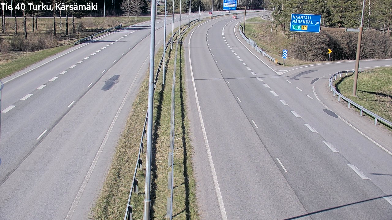 Weather Camera Image Väg 40 Åbo, Kärsämäki, Turku, Varsinais-Suomi