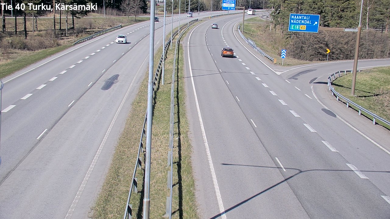 Weather Camera Image Väg 40 Åbo, Kärsämäki, Turku, Varsinais-Suomi
