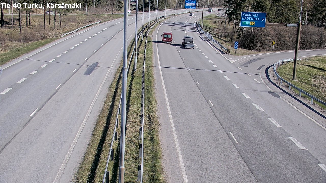Weather Camera Image Väg 40 Åbo, Kärsämäki, Turku, Varsinais-Suomi