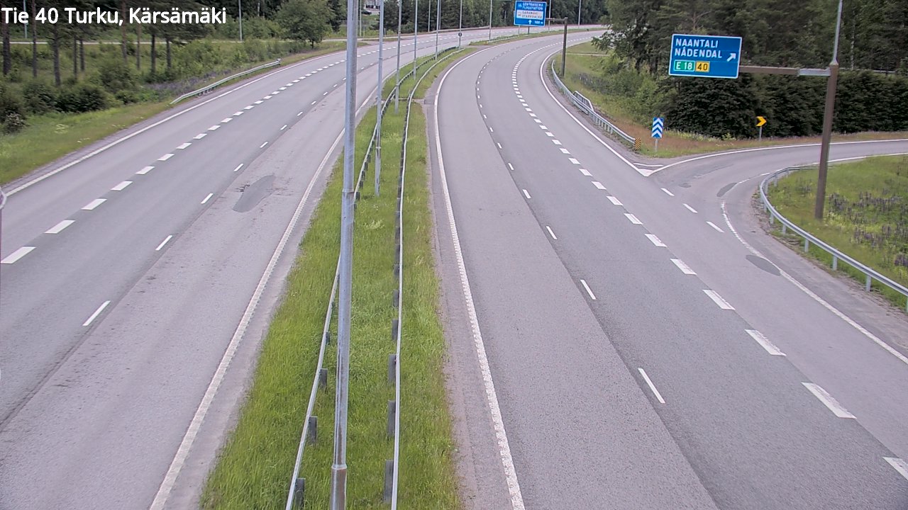 Weather Camera Image Road 40 Turku, Kärsämäki, Turku, Varsinais-Suomi