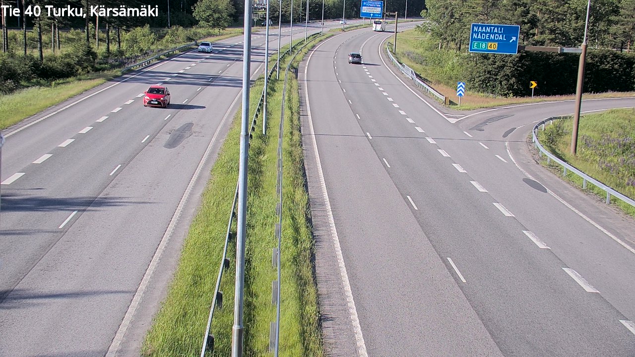Weather Camera Image Road 40 Turku, Kärsämäki, Turku, Varsinais-Suomi
