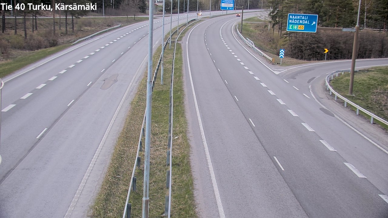 Weather Camera Image Väg 40 Åbo, Kärsämäki, Turku, Varsinais-Suomi