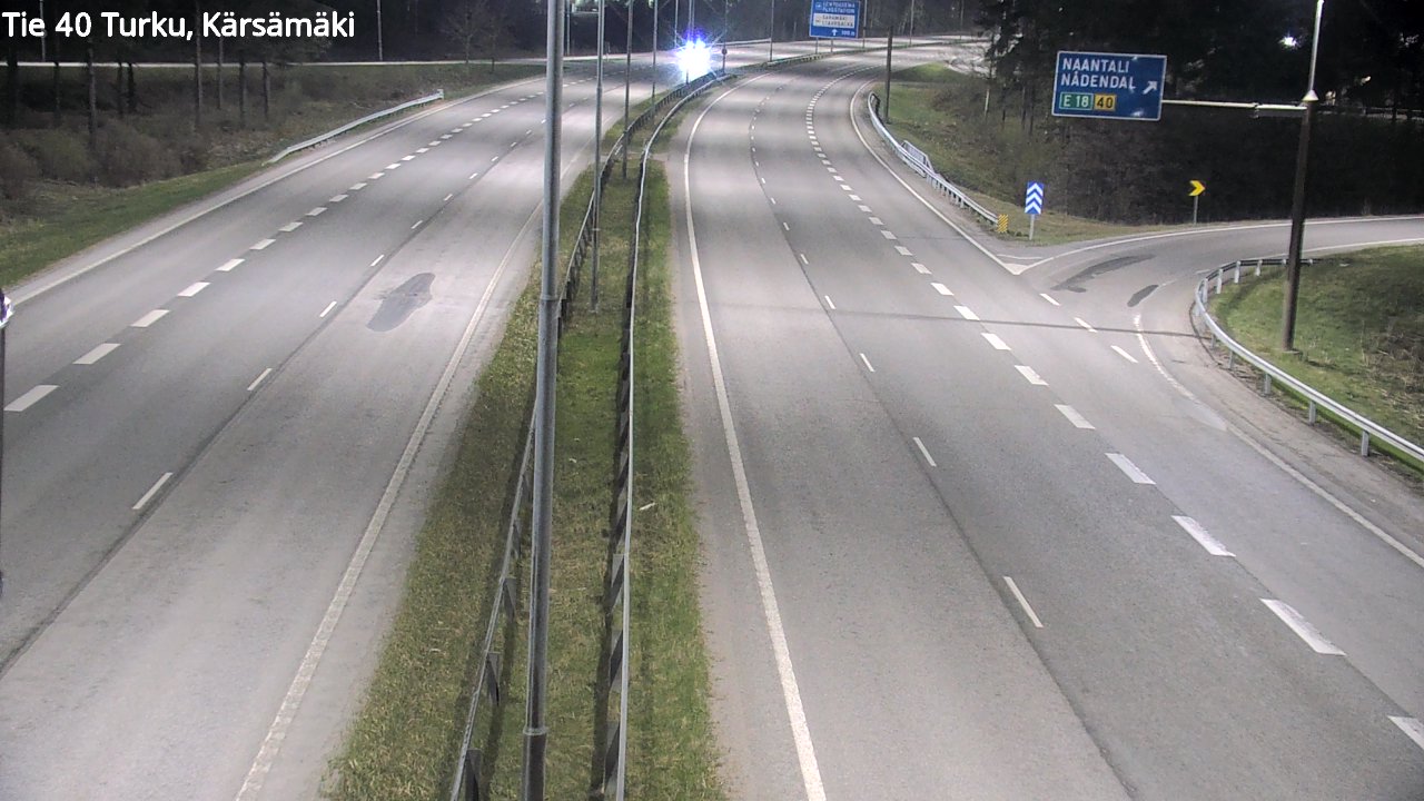 Weather Camera Image Road 40 Turku, Kärsämäki, Turku, Varsinais-Suomi