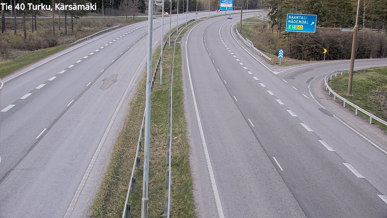 Weather Camera Image Väg 40 Åbo, Kärsämäki, Turku, Varsinais-Suomi