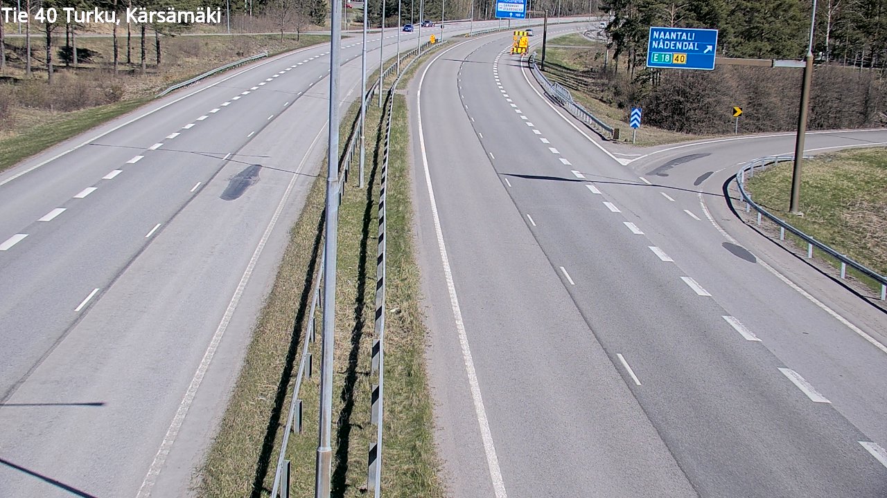 Weather Camera Image Väg 40 Åbo, Kärsämäki, Turku, Varsinais-Suomi