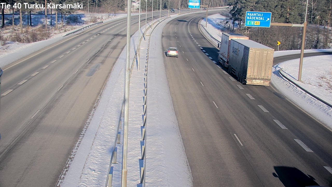 Weather Camera Image Väg 40 Åbo, Kärsämäki, Turku, Varsinais-Suomi