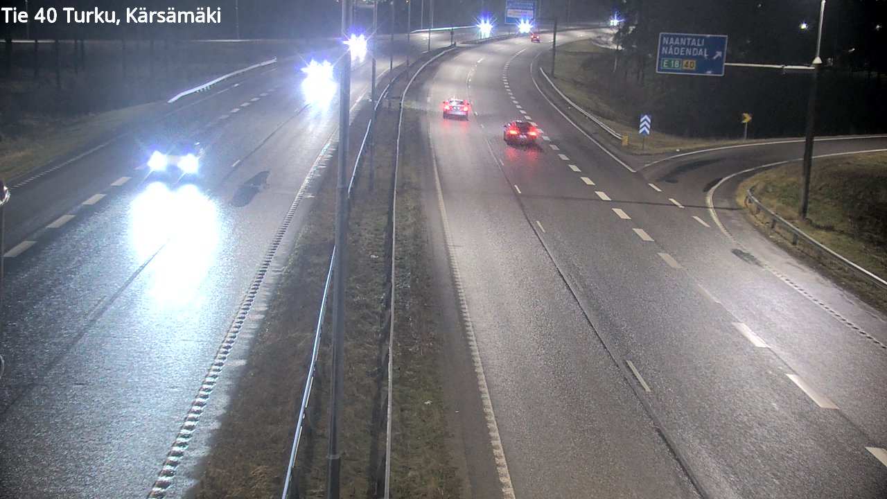 Weather Camera Image Väg 40 Åbo, Kärsämäki, Turku, Varsinais-Suomi