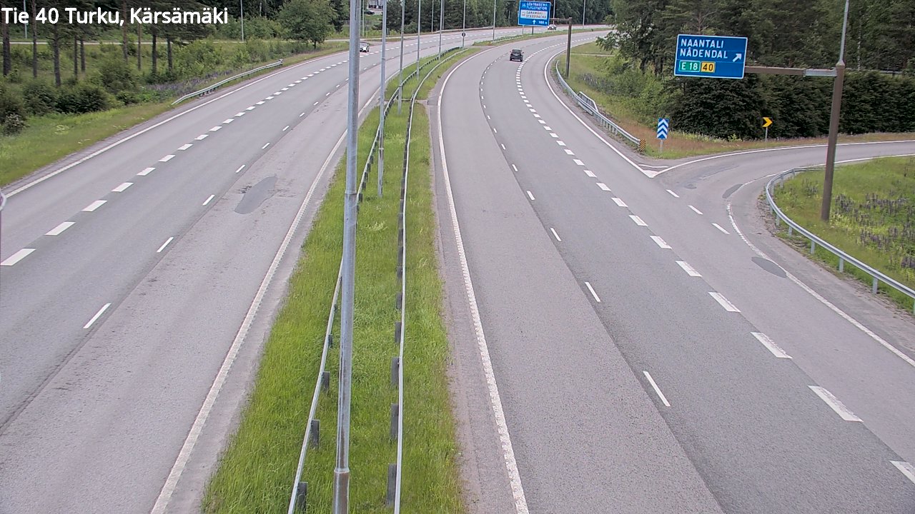 Weather Camera Image Road 40 Turku, Kärsämäki, Turku, Varsinais-Suomi