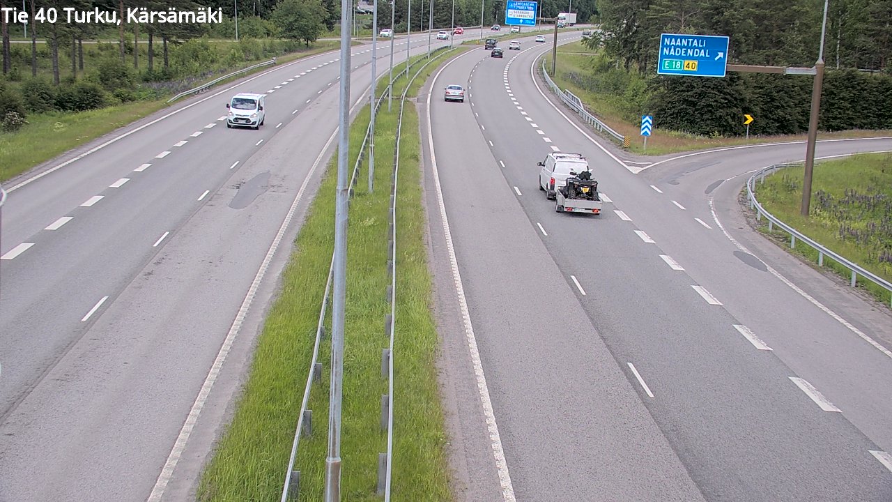 Weather Camera Image Road 40 Turku, Kärsämäki, Turku, Varsinais-Suomi