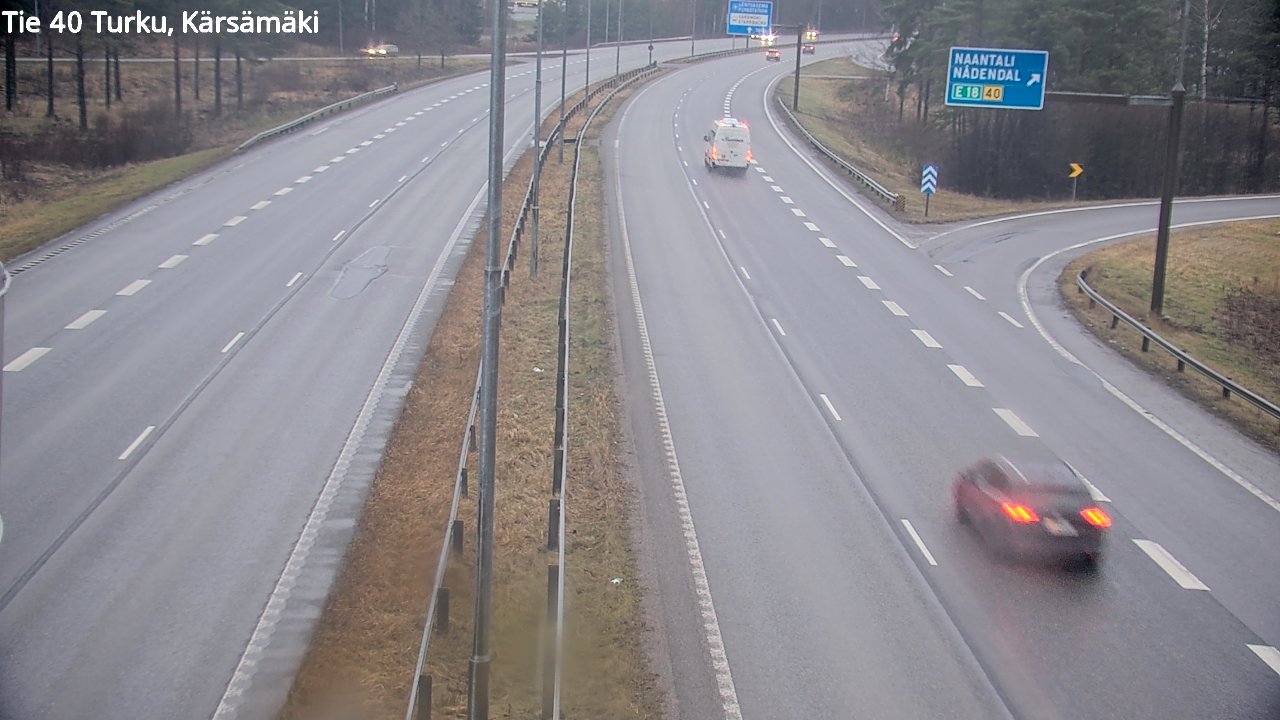 Weather Camera Image Väg 40 Åbo, Kärsämäki, Turku, Varsinais-Suomi